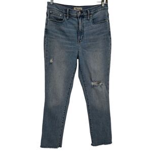 Madewell The Perfect Vintage Jeans Distressed Raw Edge Hem Size 29